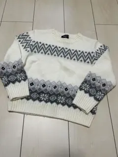 COMME CA ISM セーター　ホワイト　110cm