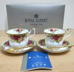 新品　ROYAL ALBERT　オールドカントリーローズ　カップ＆ソーサー　2客