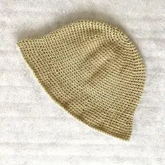 クロシェハット　バケットハット　ニット帽
