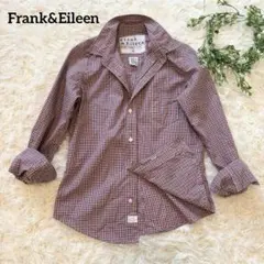 【USA製✨】Frank&Eileen ギンガムチェック スキッパーシャツ XS