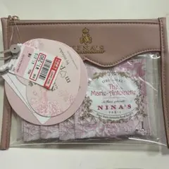 青木美沙子ニナス　紅茶付きポーチ　ピンク