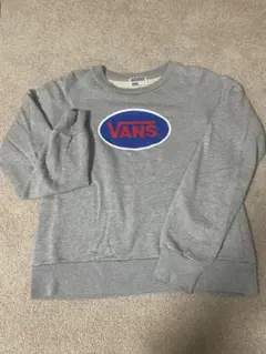 VANS バンズ ロゴスウェット トレーナー グレー　レディースフリーサイズ
