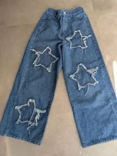 ANAPGIRL★ＸＳサイズ★星型ダメージデニムパンツ