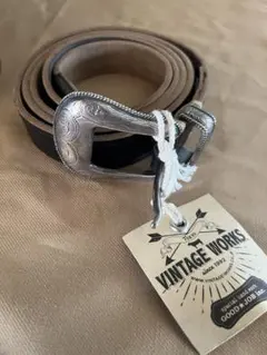 VINTAGE WORKS レザー ベルト 31/79 DH5638 缶付き - メルカリ