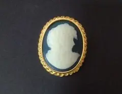 ブローチ　ネックレストップ　2WAY　カメオ