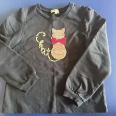 エニファム　長袖カットソー 130 猫デザイン