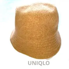 ウール100%ブラウン バケットハット ユニクロ