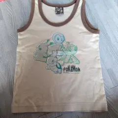 ポケモン タンクトップ 100cm ベージュ