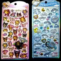 ●正規品うるちゅるポップシール　日焼けキティ　 サンリオ　シナモロール　2枚価格