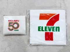 セブンイレブン　看板柄 マフラータオル & レジ袋風 エコバック【非売品】