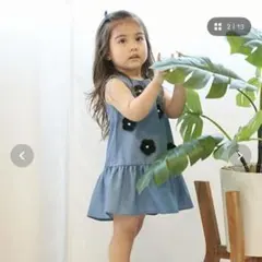 petit main 花モチーフワンピ