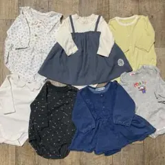 女の子　春物ロンパース　70㎝7着セットまとめ売り