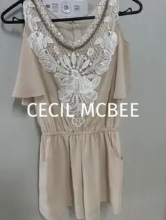 【CECIL MCBEE】 未使用　オールインワン　M 肩出し　レースのサムネイル