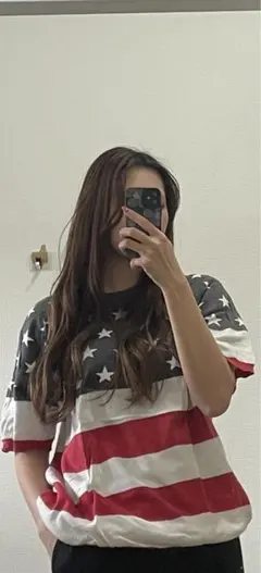 rodeocrowns アメリカ国旗デザイン Tシャツ