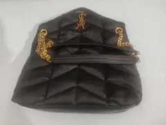 サンローラン YSL パファー チェーンショルダーバッグ 黒のサムネイル