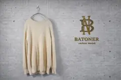 【BATONER/バトナー】 クルーネックニット (BN-16FM-006)のサムネイル