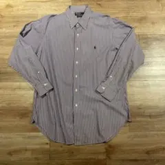 Polo Ralph Lauren パープルストライプシャツ