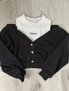 Pinkhunt トップス ブラック ホワイト L