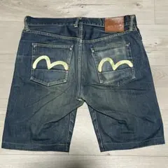 EVISU デニムパンツ ペイント カモメステッチ - メルカリ