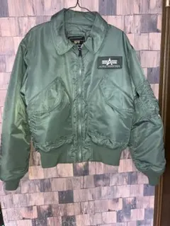 ALPHA INDUSTRIES CWU-45Pフライトジャケット グリーン