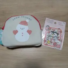 SnowMan スノーフレンズ 雪だるま ポーチ ステッカー 新品 宮舘涼太