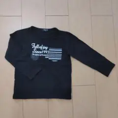 COMME CA ISM 黒 長袖カットソー 120A