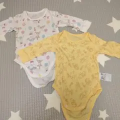 ◎ユニクロ◎ベビー長袖シャツ肌着 2枚セット 70cm　プーさん柄