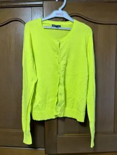 Gap ライムイエロー カーディガン Lサイズ