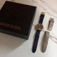 DIESEL (ディーゼル)腕時計 アナログレザー替ベルト付き