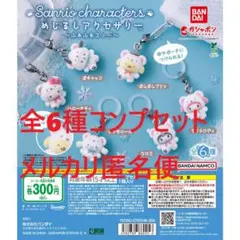 めじるしアクセサリー サンリオキャラクターズ ふわふわスノー 全6種セット
