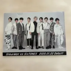 Snow Man vs SixTONES クリアファイル　特典　ノベルティ