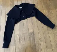 最終お値下げコムデギャルソンビッグカラーショートブラウスボレロ