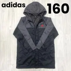 adidas ベンチコート 黒 グレー 赤 ジュニア