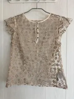 Lily Brown 花柄刺繍レース ノースリーブ