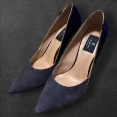 LANVIN COLLECTION スウェード レザー パンプス 24 1/2のサムネイル