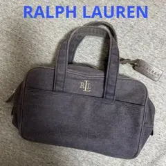 RALPH LAUREN ラルフローレン デニム生地　ミニボストンバッグ　H