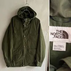 THE NORTH FACE コットンナイロン マウンテンパーカー グリーン