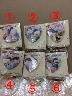 おそ松さん ハート型缶バッジ