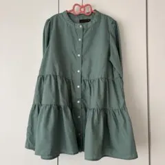 ラブトキシック 150サイズ ティアードブラウス チュニック 羽織りくすみカラー