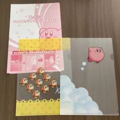 星のカービィ　とってもクリアなクリアファイル　2点