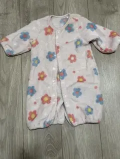 【匿名配送】花柄ロンパース 50-60cm