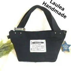 キャンバス トートバッグ 帆布 レザー ニコちゃん デニムリメイク ハンドメイド