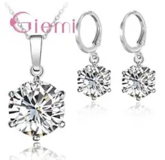 ネックレス&ピアスセット レディース silver925