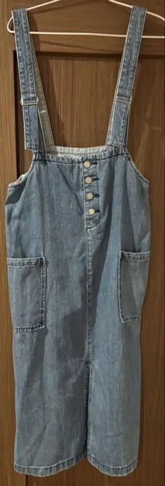 GU ジーユー　デニム　ジャンパースカート