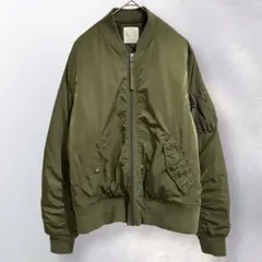 美品 ローリーズファーム 中綿ブルゾン MA-1 羽織り シンプル L《c429