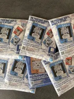 ワンピースベースくじ　366days アクリルブロックチャーム賞　7セット