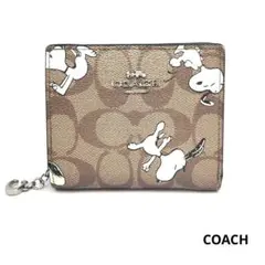 COACH　コーチ　スヌーピー　 二つ折り財布
