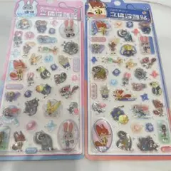 【2枚】ズートピア Zootopia 立体シール