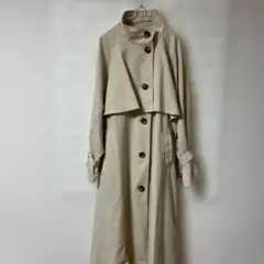 INGNI ベージュ トレンチコート スタンドカラー ロングコート サイズM