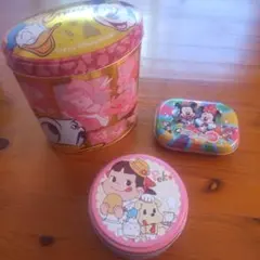 東京ディズニーリゾート キャラクター缶セット　（ペコちゃん含む）